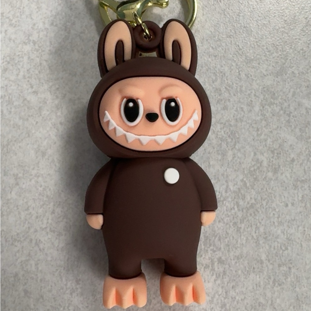 Charming Brown Bunny Keychain for Kids